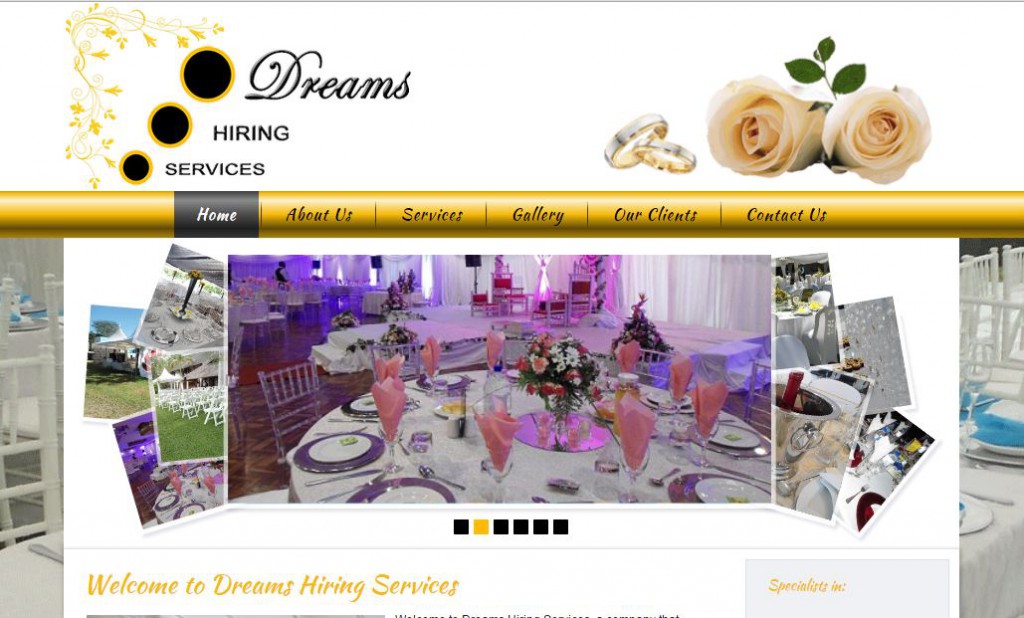 Dreams hiring services web design