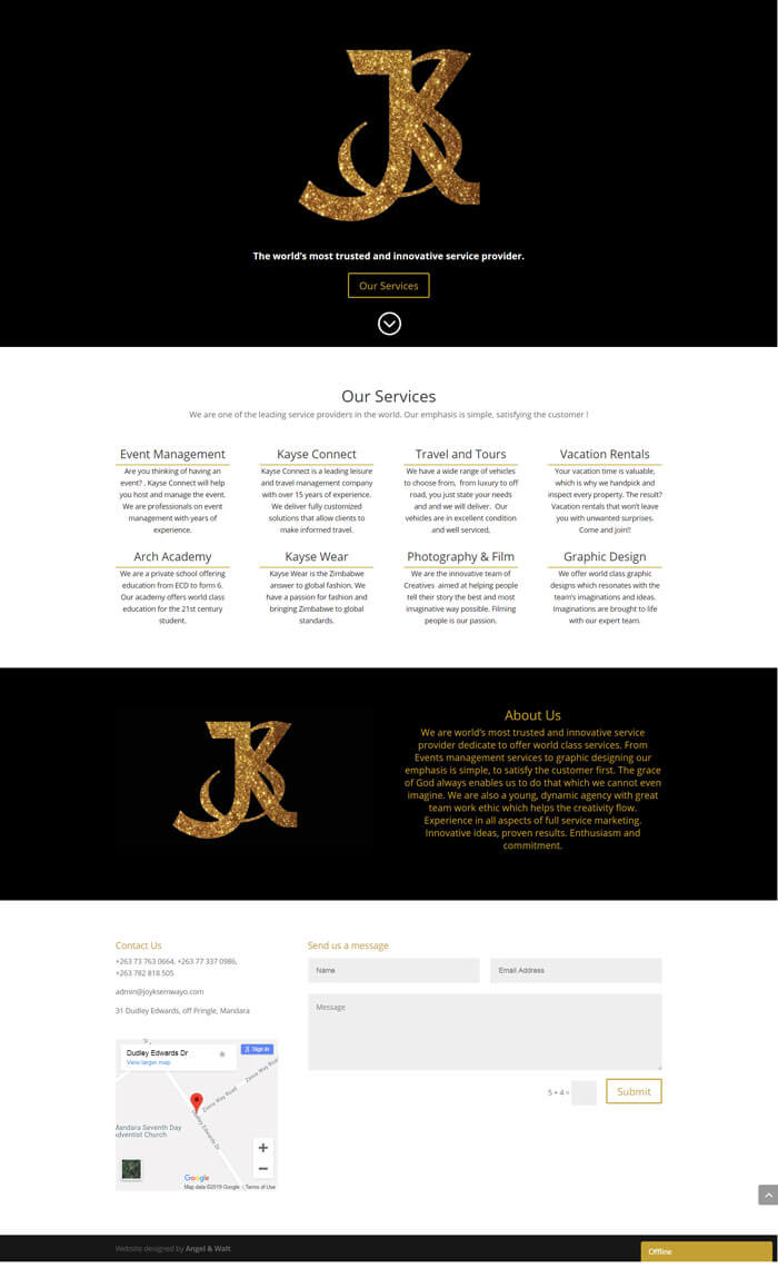 web design project for joyksemwayo